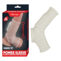 Nasstoys Power Sleeve Ribbed Vibrating Enhancer White