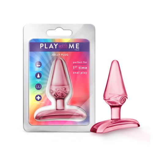 Play With Me Jolly Plug Pink - Perfect Starter Anal Toy