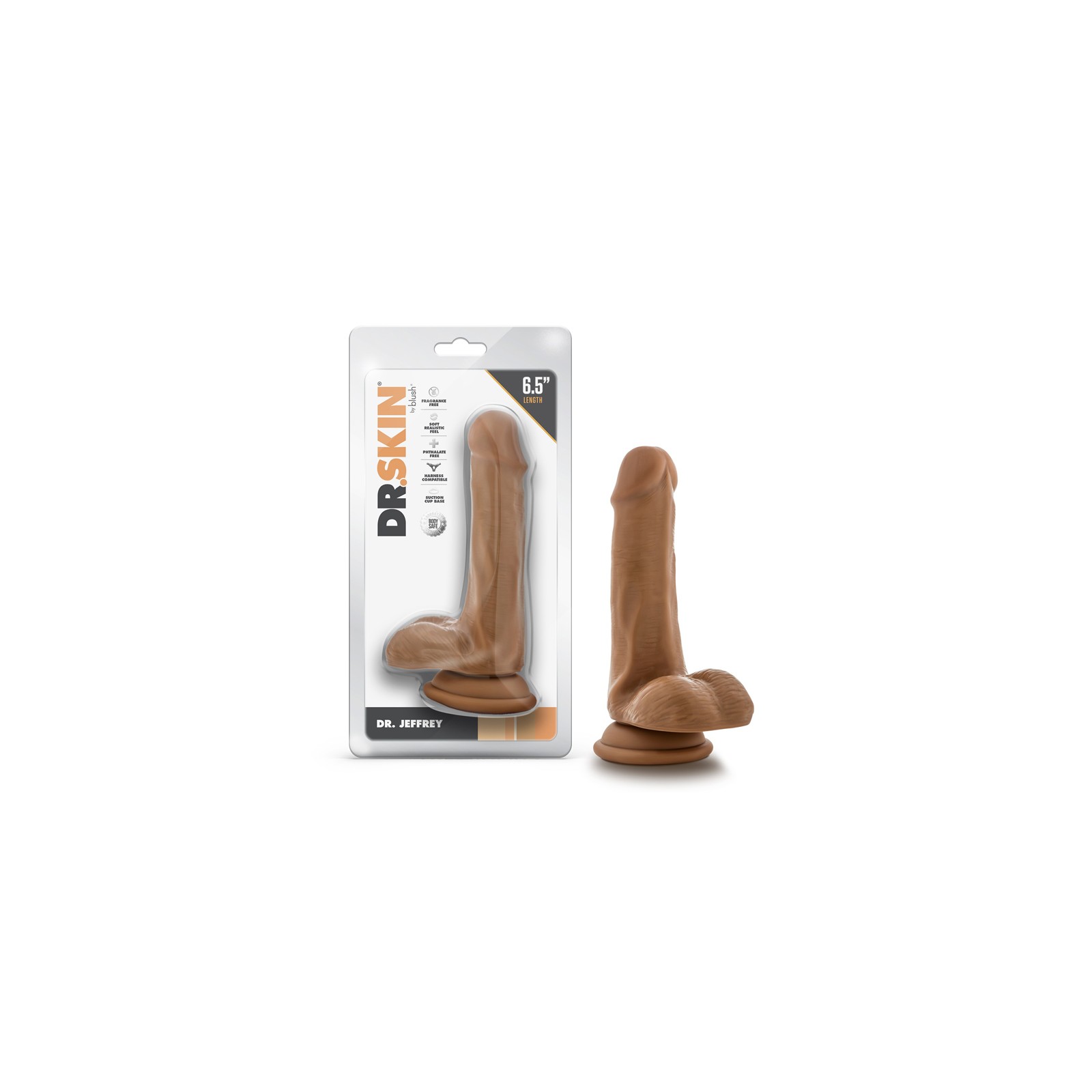 Dildo Dr. Skin Dr. Jeffrey 6.5 in. - Placer Realista