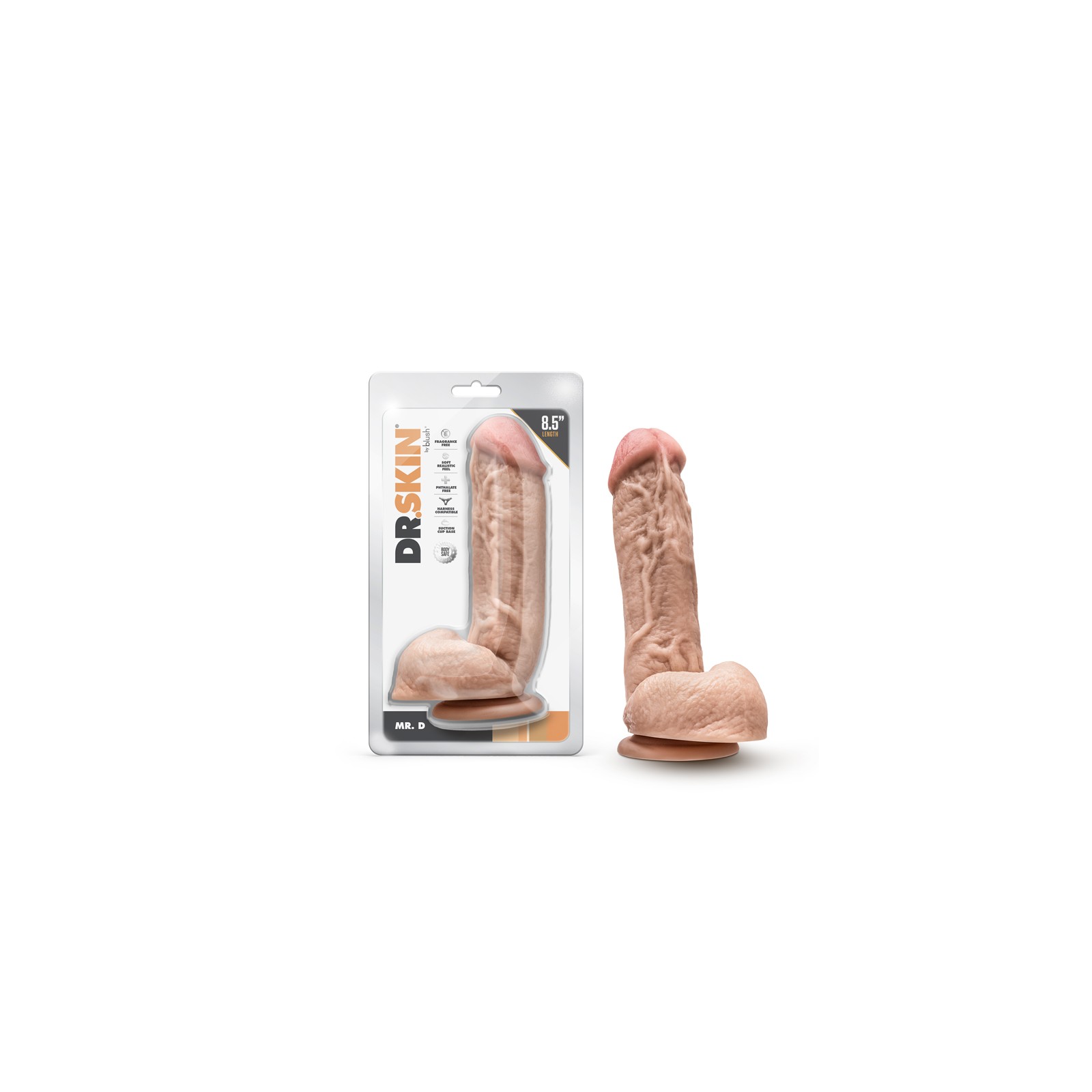 Dr. Skin Mr. D 8.5 in. Dildo with Balls