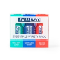 Paquete Variado Swiss Navy Essentials 3-Piezas