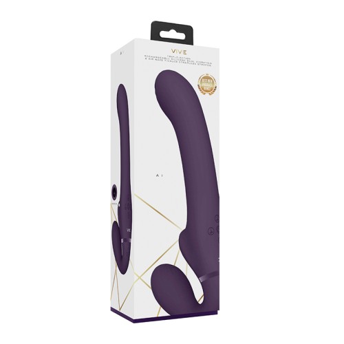 VIVE AI Doble Vibrador Strap-On Sin Arnés