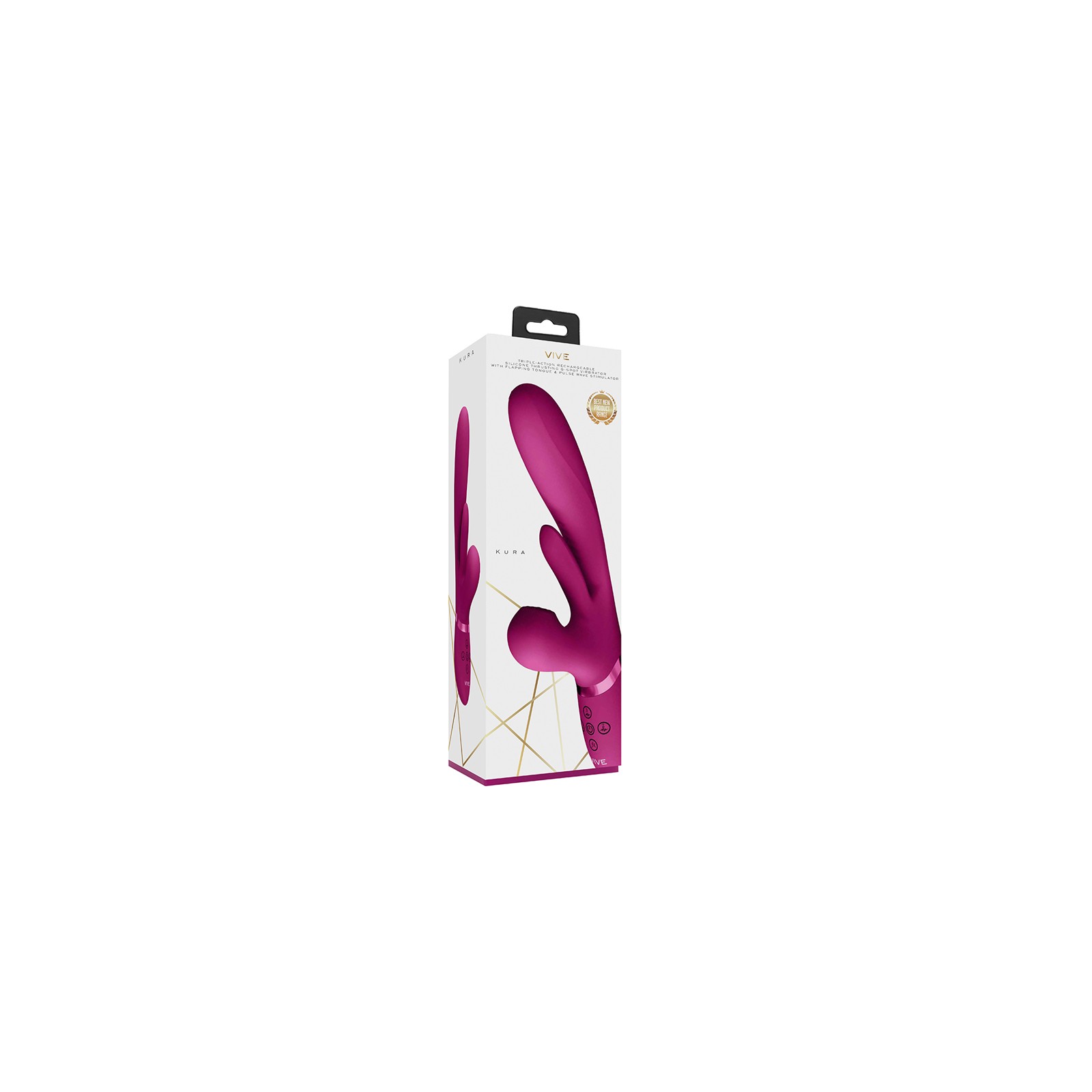 VIVE KURA Rechargeable Thrusting G-Spot Vibrator