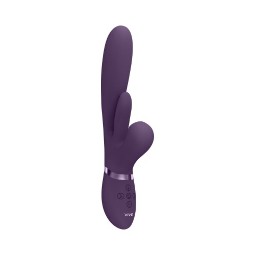 VIVE KURA Rechargeable G-Spot Vibrator with Flapping Tongue