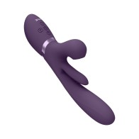 VIVE KURA Rechargeable G-Spot Vibrator with Flapping Tongue