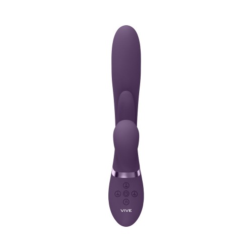 VIVE KURA Vibrador Recargable para G-Spot con Lengua Fluyente