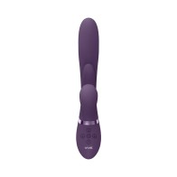 VIVE KURA Rechargeable G-Spot Vibrator with Flapping Tongue