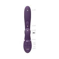 VIVE KURA Rechargeable G-Spot Vibrator with Flapping Tongue