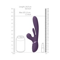 VIVE KURA Vibrador Recargable para G-Spot con Lengua Fluyente