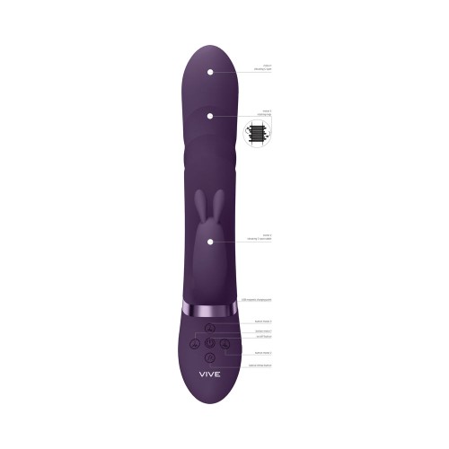 Vibrador Conejito Recargable de Silicona VIVE NARI