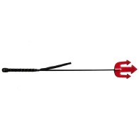 Rouge Leather Devil Riding Crop for BDSM Play