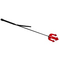 Rouge Leather Devil Riding Crop for BDSM Play