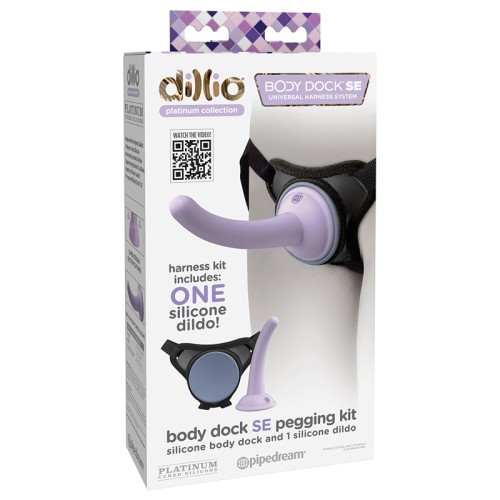 Kit de Pegging Dillio Platinum con Dildo de Silicona