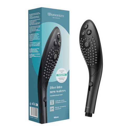 Cabezal de Ducha Masturbador Womanizer Wave Negro