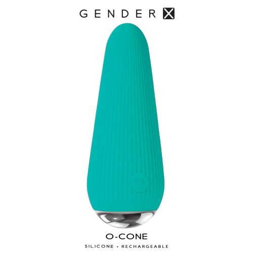 Gender X O-Cone Vibrating Bullet - Teal