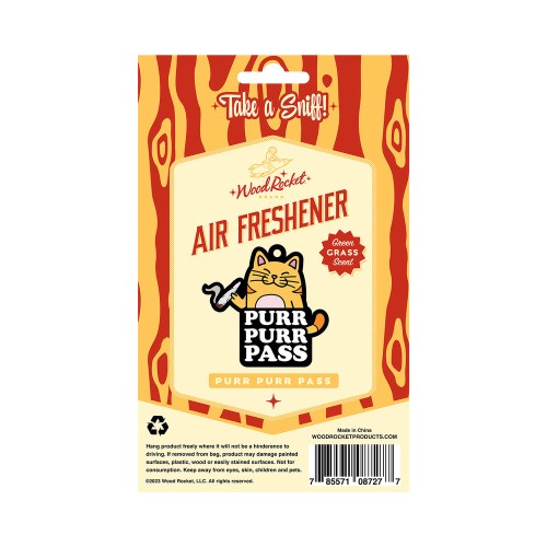 Wood Rocket Air Freshener Purr Purr Pass