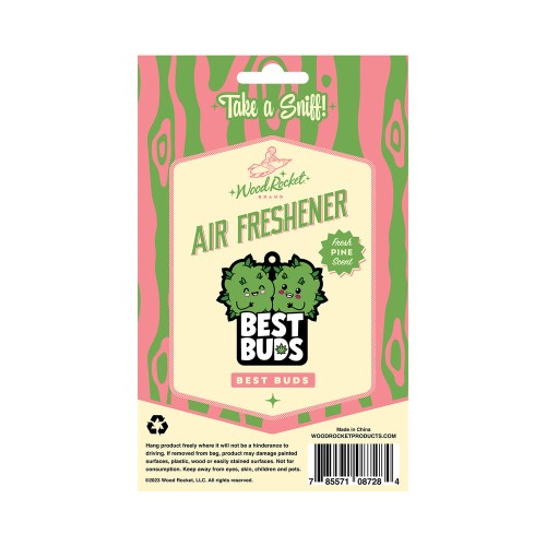 Ambientador Wood Rocket Best Buds - Refresca Tu Espacio