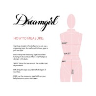 Dreamgirl Stretch Mesh Bustier and G-String Set