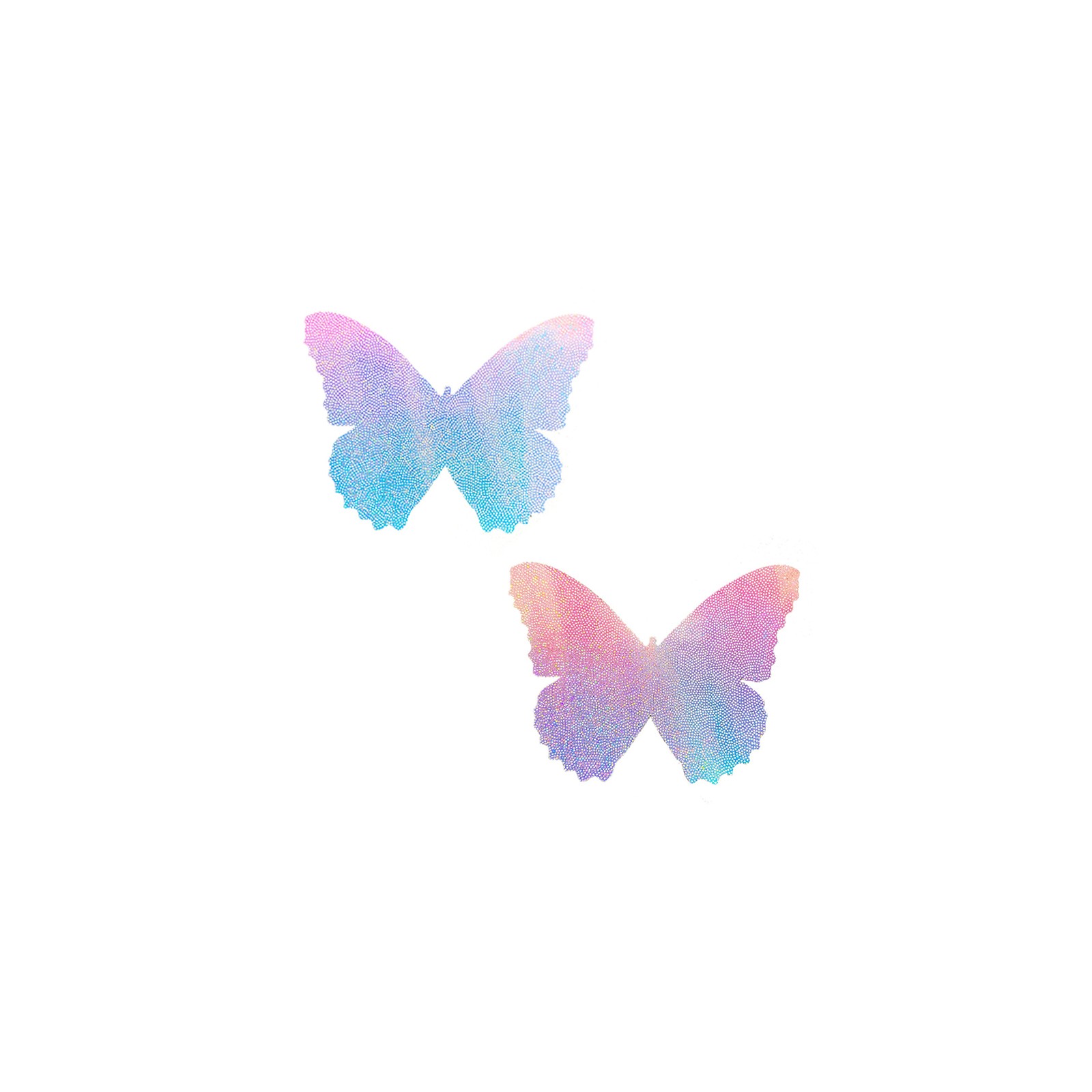 Neva Nude Butterfly Pasties - Blue/Pink