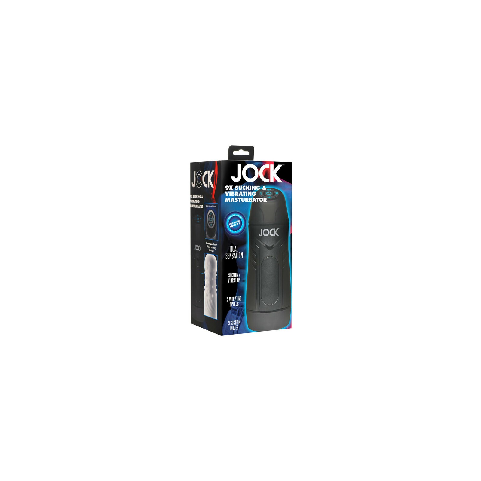 Masturbador Jock 9X Succionador y Vibrante para Placer Supremo