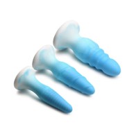 Set de Butt Plugs de Silicona Simply Sweet Azul