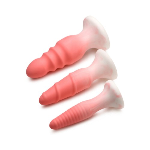 Simply Sweet Silicone Butt Plug Set - Pink