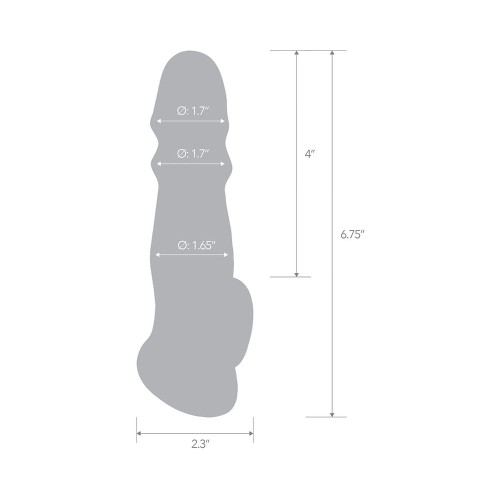 Blue Line 6.75 in Girthy Penis Enhancing Sleeve Extension