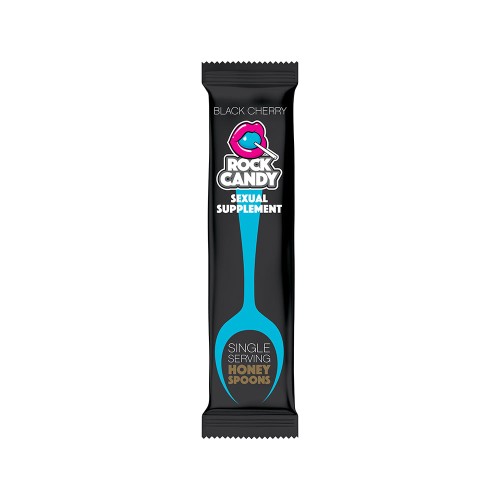 Suplemento de Cucharas de Miel Rock Candy Sabor Cereza Negra