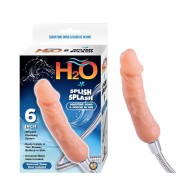 Ducha Dildo H2O Splish Splash de 6 Pulgadas Beige - Limpieza Divertida