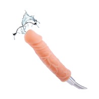 H2O Splish Splash 7 in. Dildo Douche Beige - Cleaning Made Fun