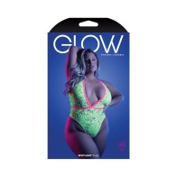 Teddy de Encaje Elástico Glow Fantasy Talla Reina