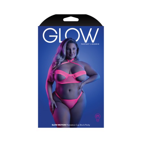 Fantasy Lingerie Glow Neon Bra & Panty Set