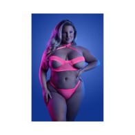 Fantasy Lingerie Glow Neon Bra & Panty Set