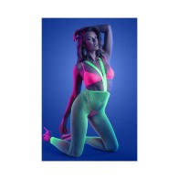 Fantasy Lingerie Glow Come Alive Set - Neon Green