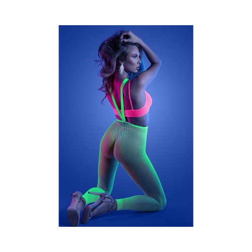 Fantasy Lingerie Glow Come Alive Set - Neon Green