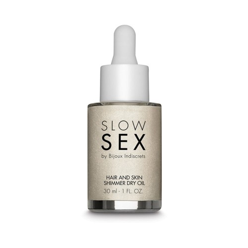 Bijoux Indiscrets Slow Sex Hair & Skin Shimmer Dry Oil