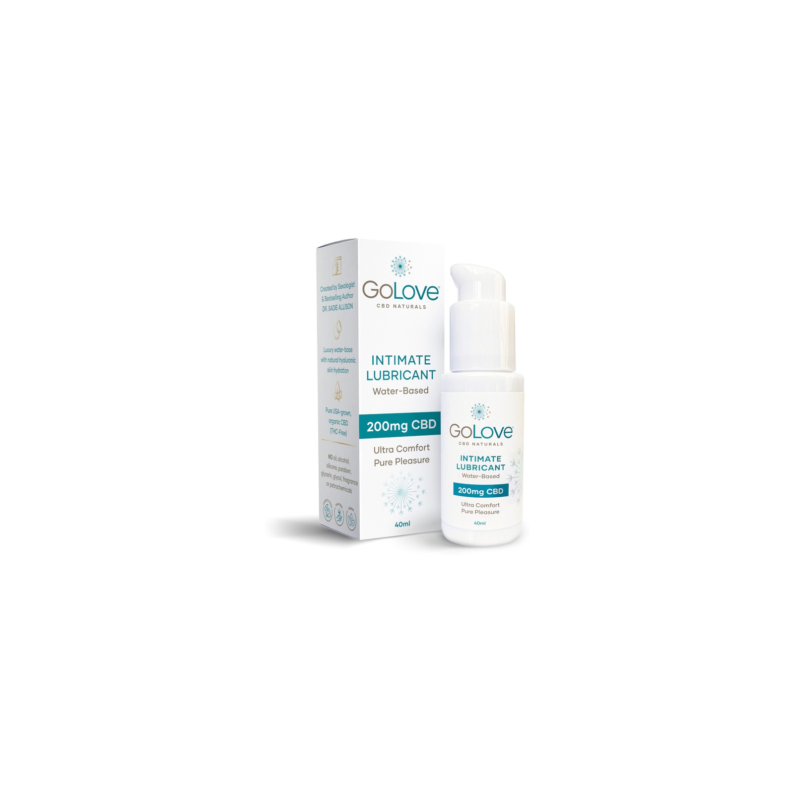 GoLove Lubricante con CBD 1.4 oz.