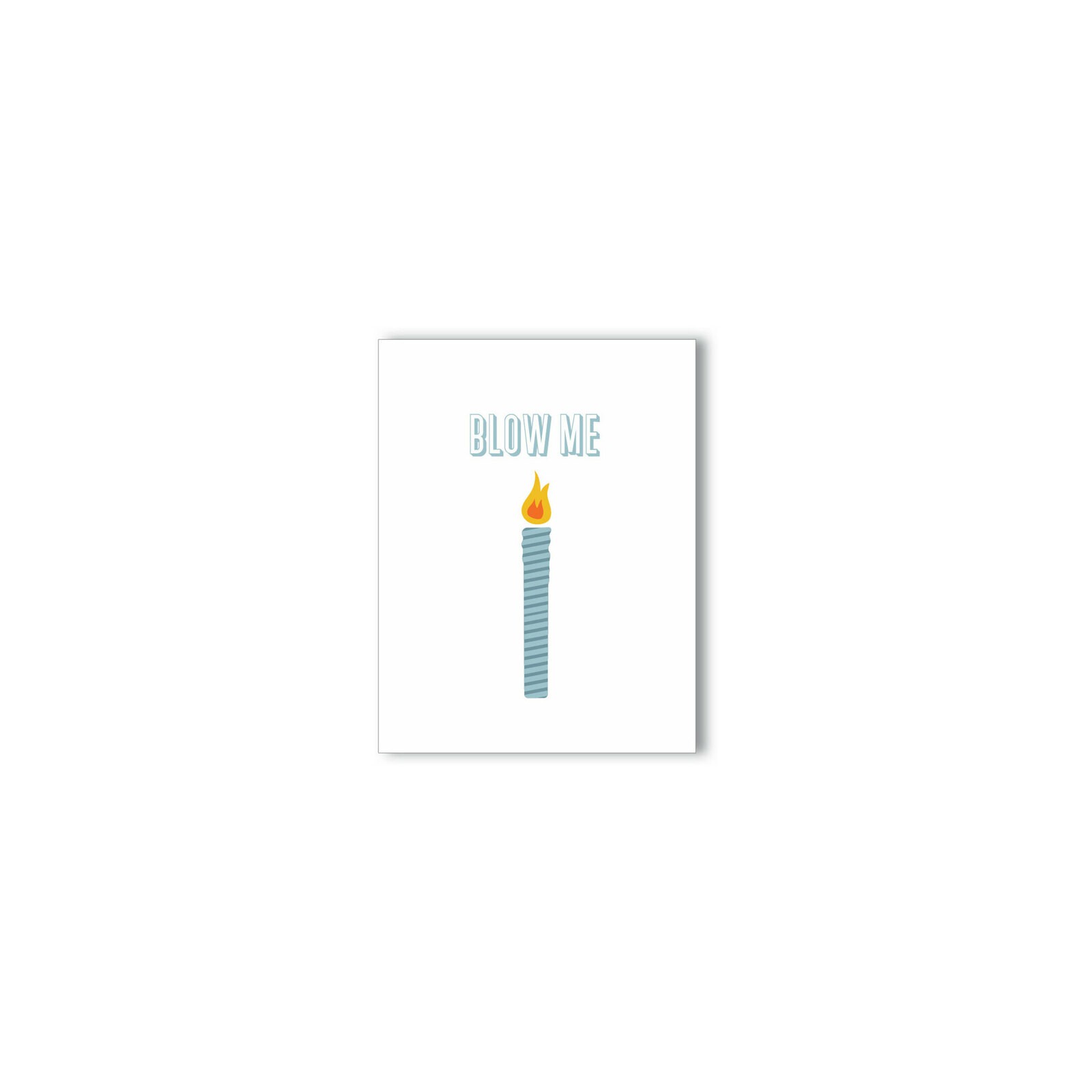 Blow Me Naughty Candle Greeting Card