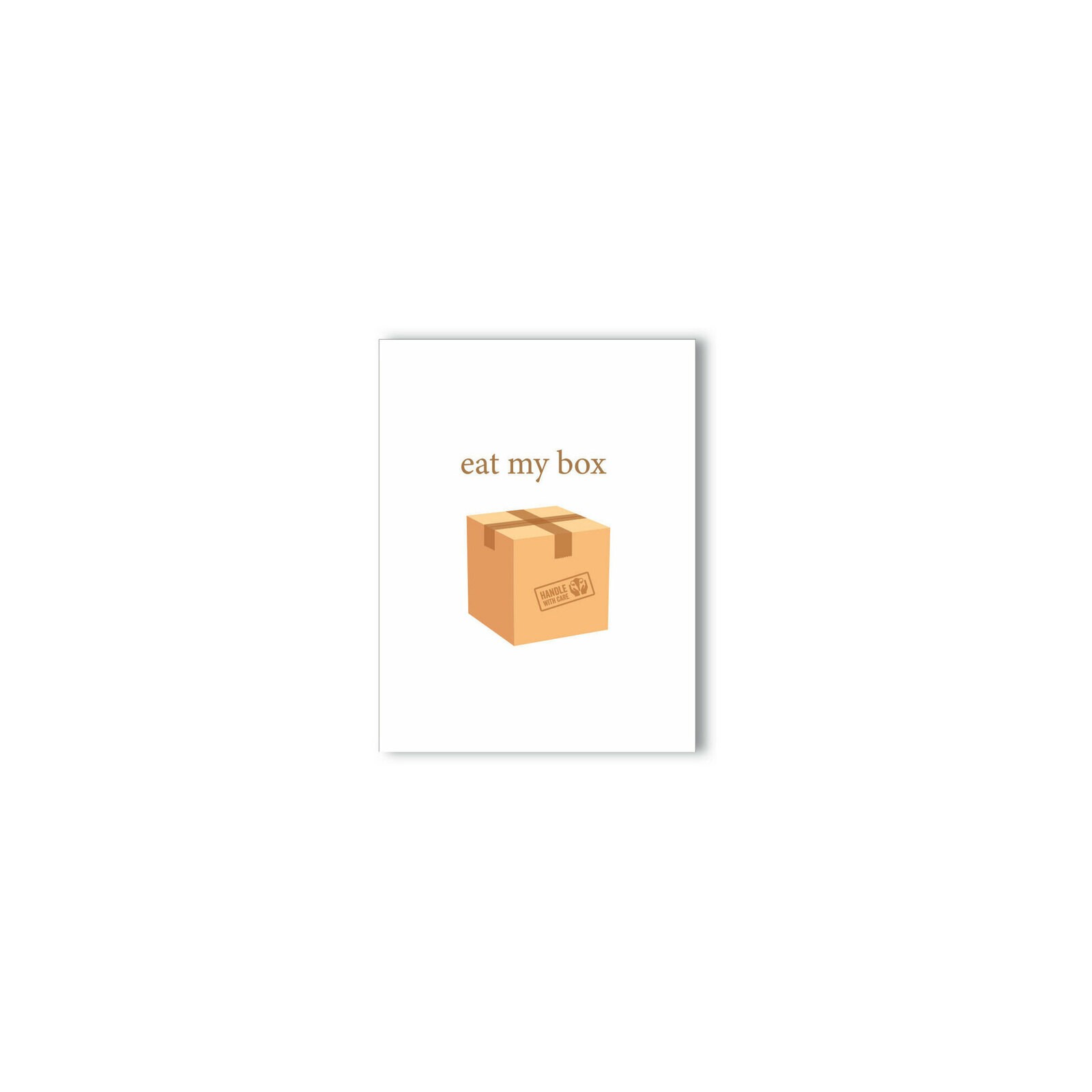 Eat My Box? Cannabis Greeting Card for Fun Occasions