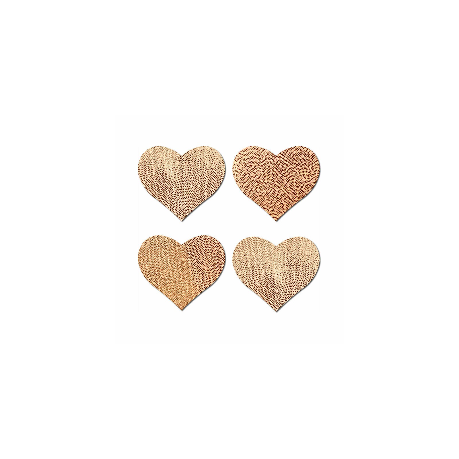 Pastease Petites Liquid Hearts Rose Gold Pasties 2-Pack