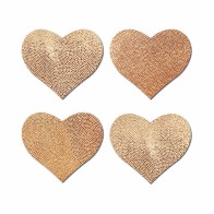 Pastease Petites Liquid Hearts Rose Gold Pasties 2-Pack