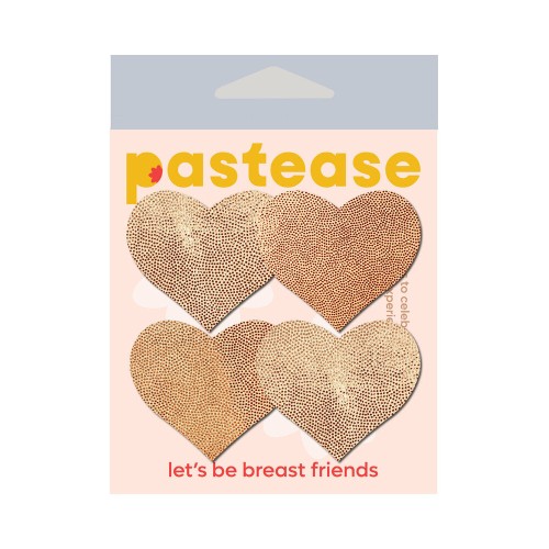 Pastease Petites Corazones Líquidos Color Oro Rosa 2-Pack