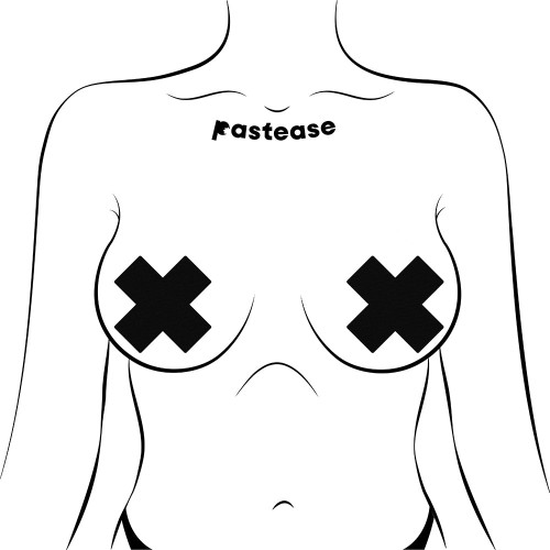 Pastease Crosses Nipple Pasties - Creative Coverage