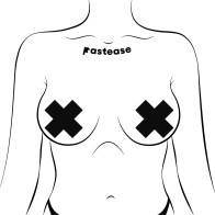 Pastease Crosses Nipple Pasties - Creative Coverage