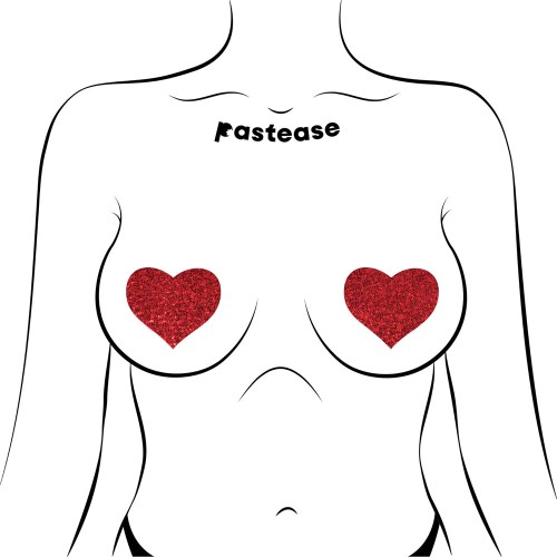 Pastease Glitter Heart Nipple Pasties