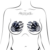 Pastease Skeleton Hands Nipple Pasties for Fun