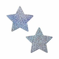 Pastease Glitter Star Nipple Pasties for Daring Adventures