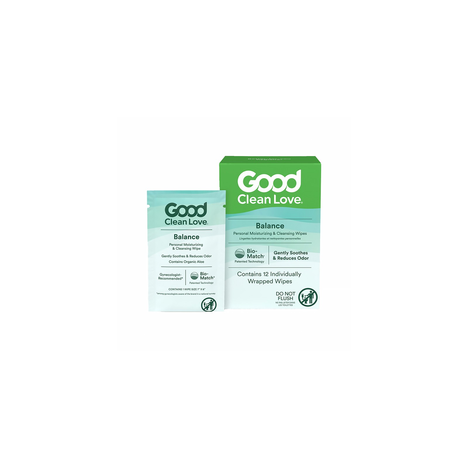 Good Clean Love Balance Wipes 12-Pack