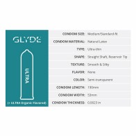 Glyde Ultra Latex Condoms 36-Pack