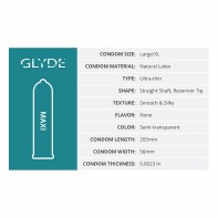 Glyde Maxi Latex Condoms - Premium Comfort and Safety